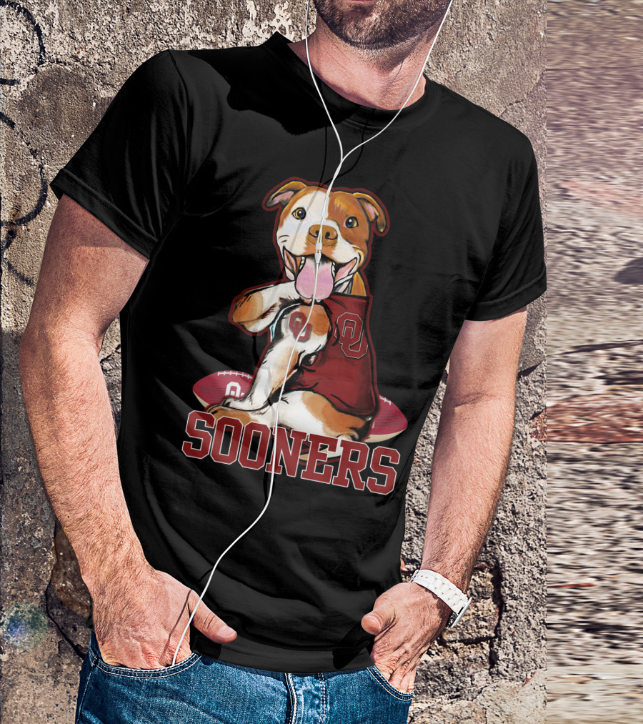 Pittbull OU Sooners Football Mascot T-Shirt