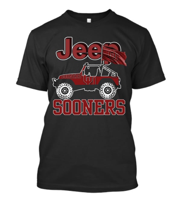 Jeep Oklahoma Sooners OU Flag T-Shirt