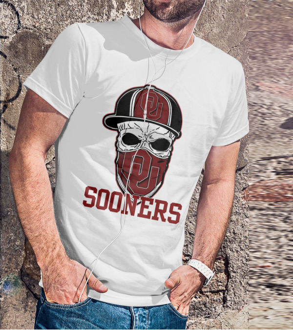 OU Sooners Skull Hat T-Shirt