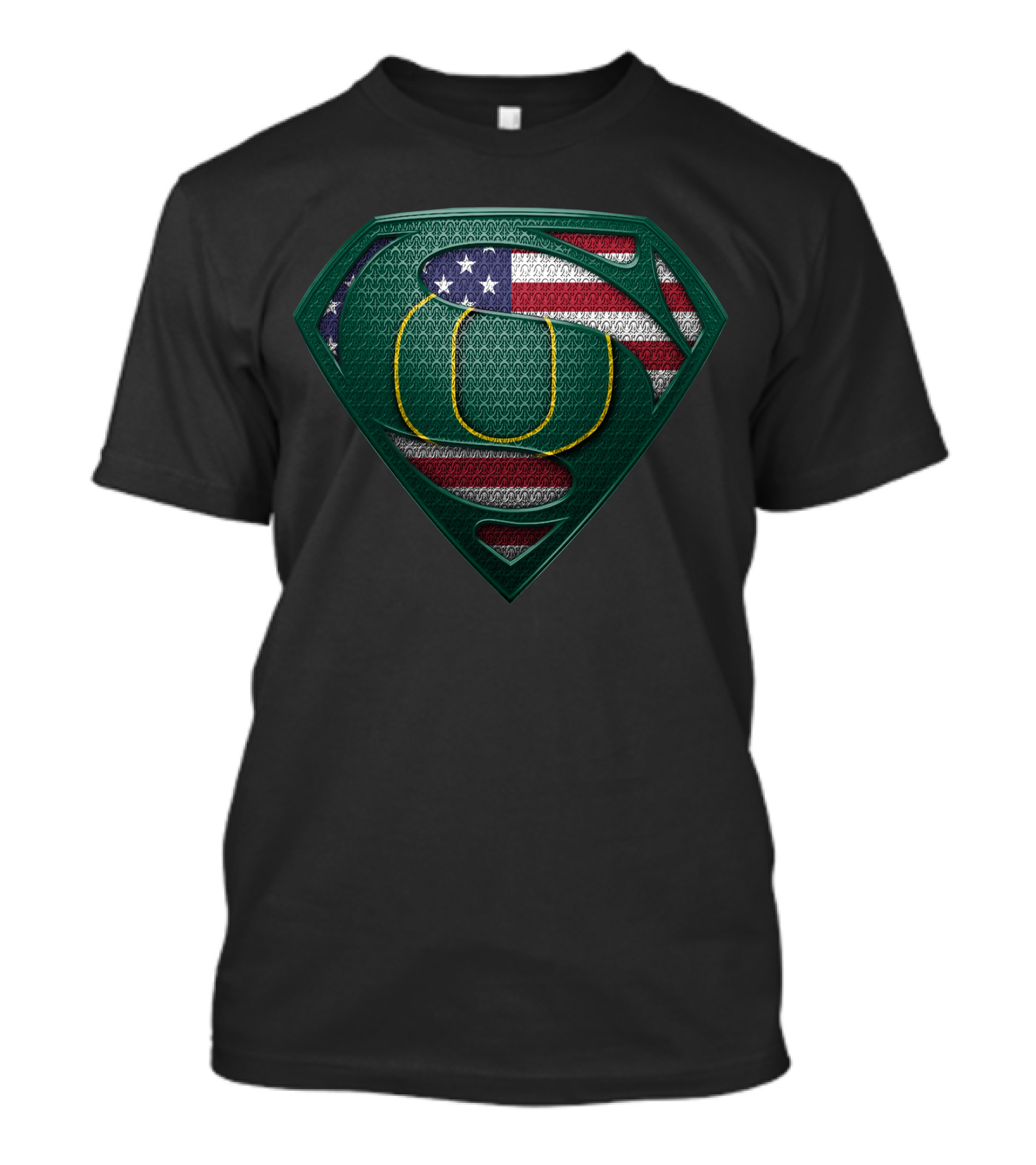 Oregon Ducks American Flag Shield T-Shirt
