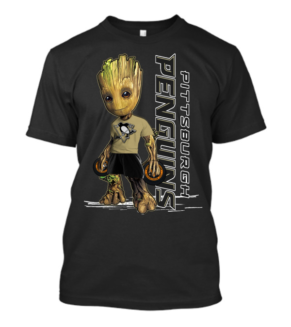 Groot Pittsburgh Penguins Hockey Fan Gear T-Shirt