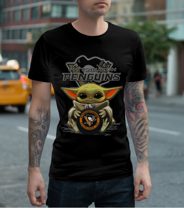Pittsburgh Penguins Baby Yoda Established 1967 T-Shirt
