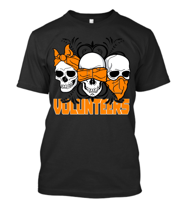 3 Skull Tennessee Volunteers T-Shirt