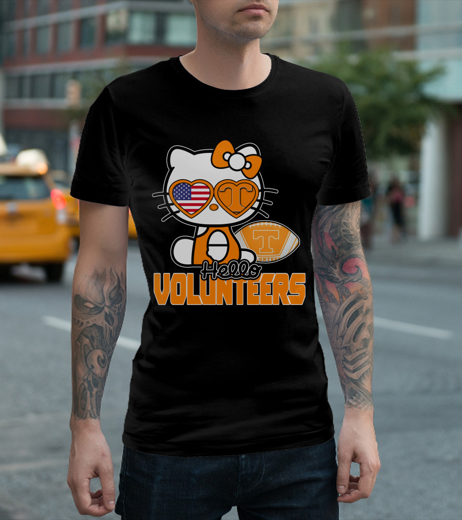 Hello Kitty Tennessee Volunteers Football USA T-Shirt