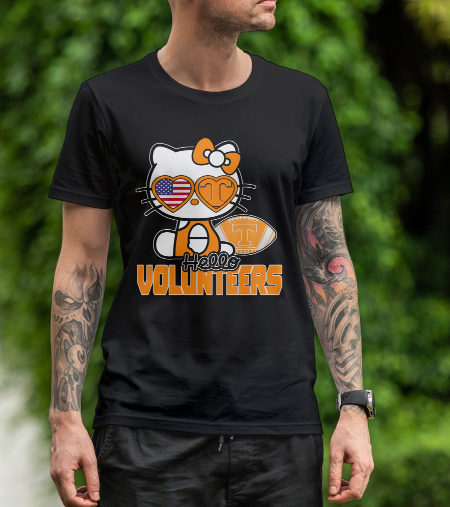 Hello Kitty Tennessee Volunteers Football USA T-Shirt