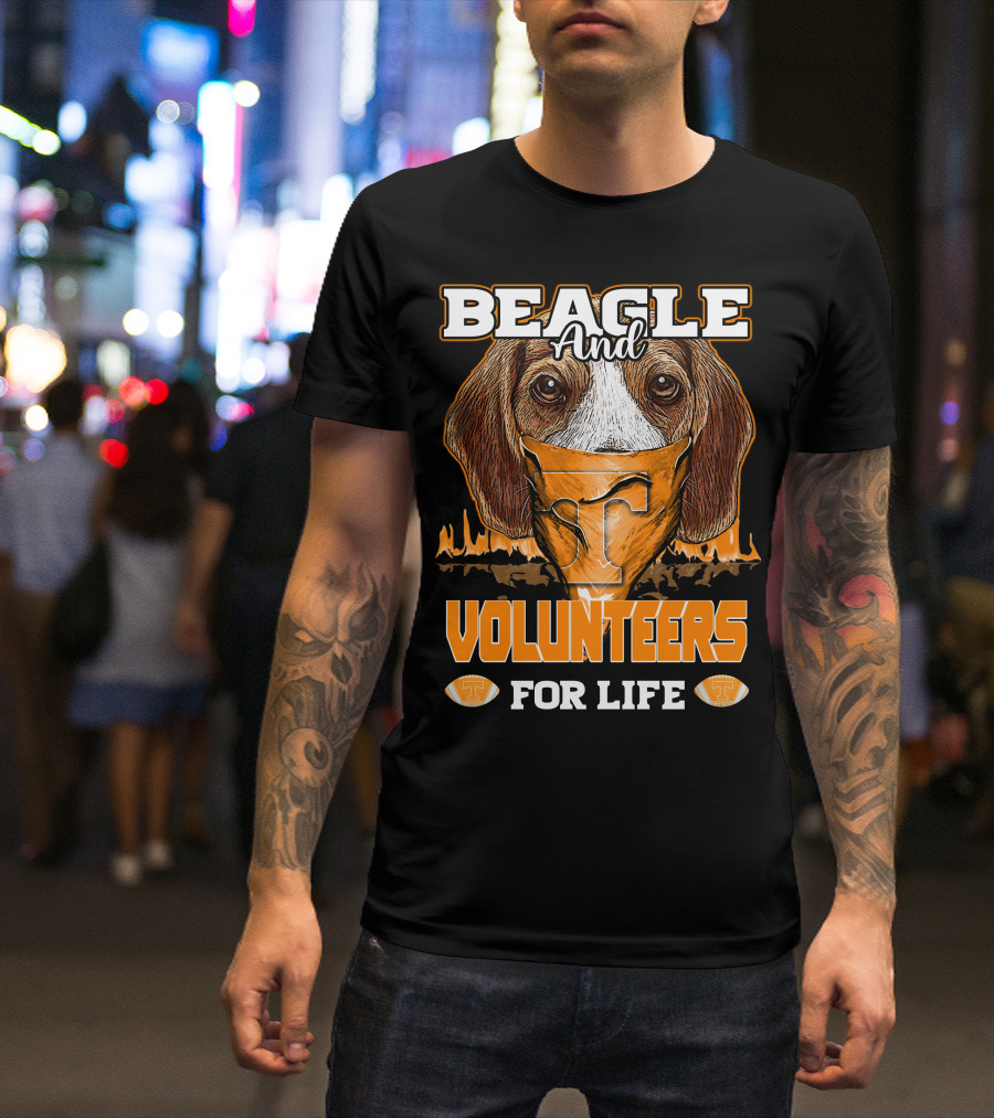 Beagle And Volunteers For Life Tennessee Volunteers T-Shirt