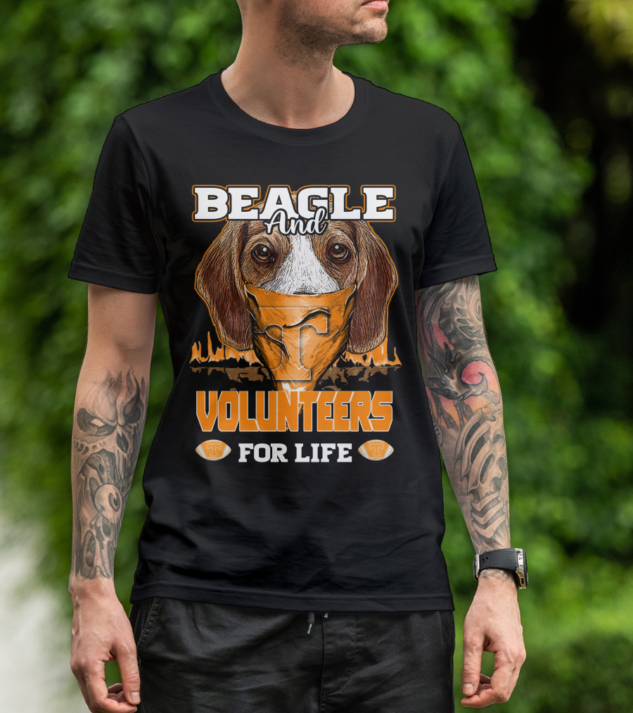 Beagle And Volunteers For Life Tennessee Volunteers T-Shirt