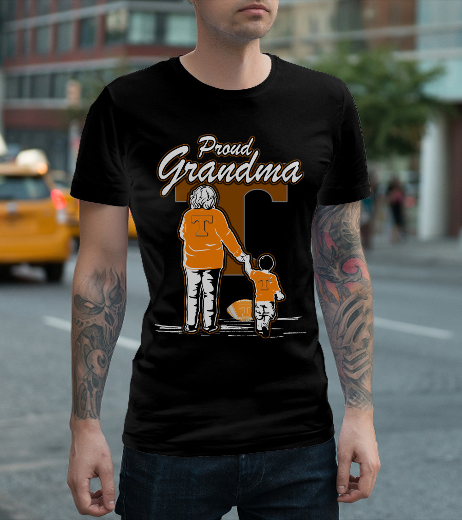 Proud Grandma Tennessee Volunteers Football T-Shirt