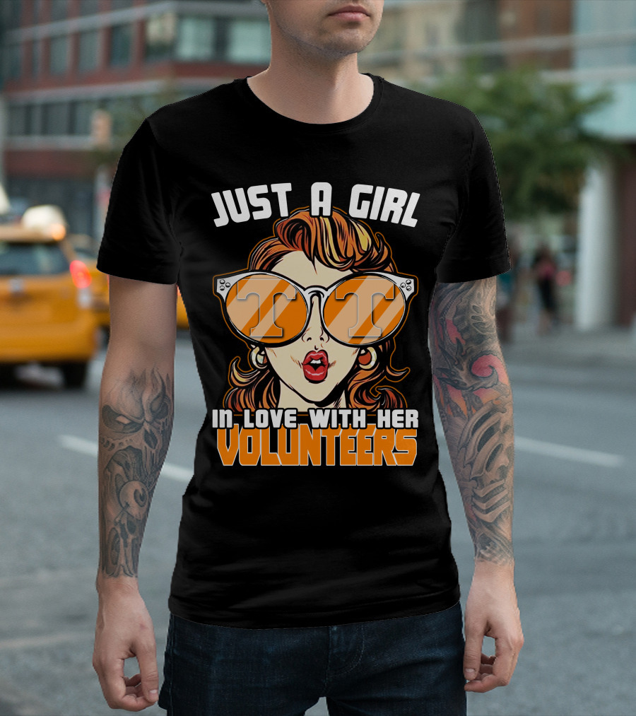 JUST A GIRL IN LOVE WITH HER TENNESSEE VOLUNTEERS T-Shirt