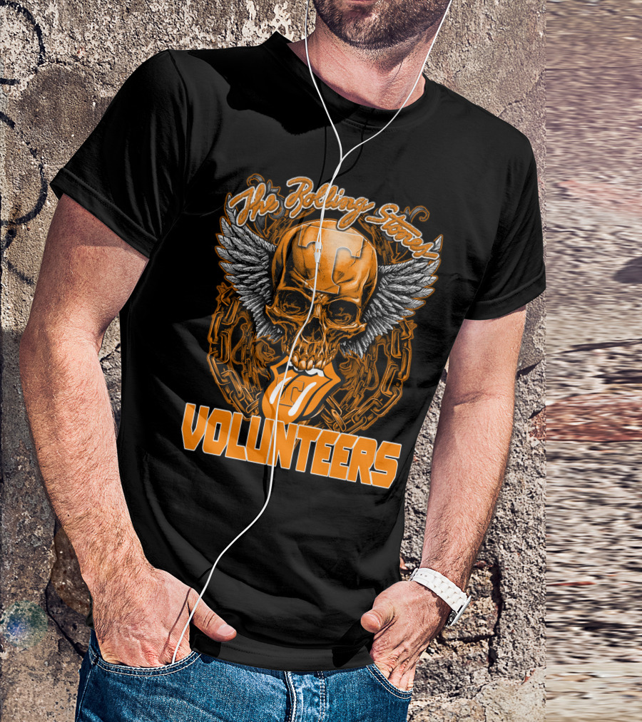 The Rolling Stones Volunteers Skull With Wings And Tennessee T-Shirt