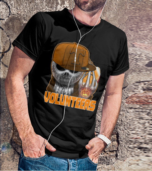 Jackskull Halloween Tennessee Volunteers Football T-Shirt