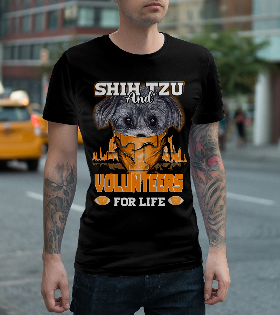 Shih Tzu And Volunteers For Life Tennessee Volunteers T-Shirt
