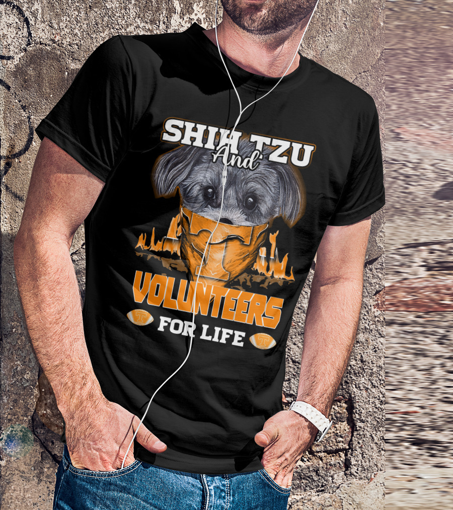 Shih Tzu And Volunteers For Life Tennessee Volunteers T-Shirt