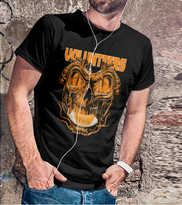 Volunteers Dragonskull Tennessee Football T-Shirt