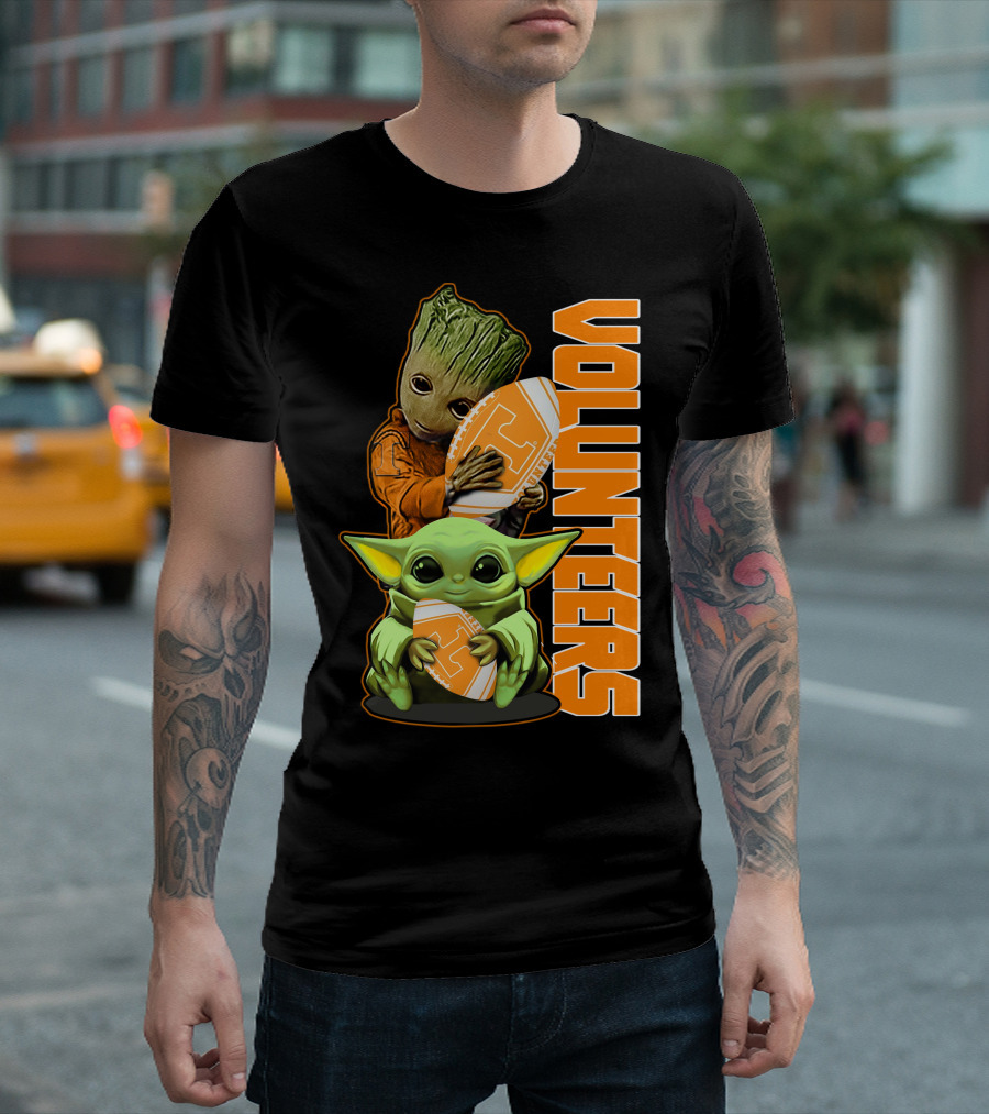 Grzd Volunteers Football Baby Alien Tree Character T-Shirt