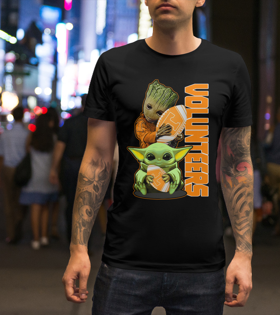 Grzd Volunteers Football Baby Alien Tree Character T-Shirt