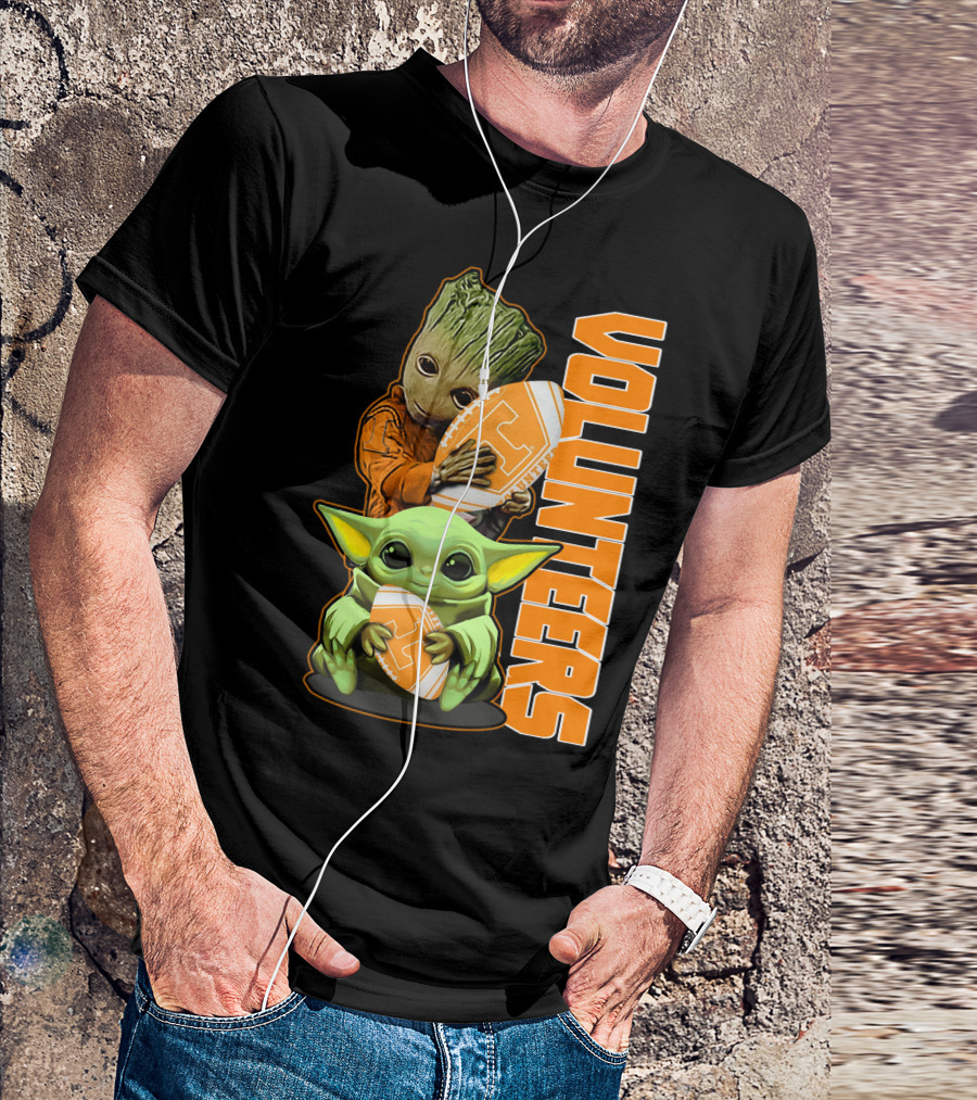 Grzd Volunteers Football Baby Alien Tree Character T-Shirt
