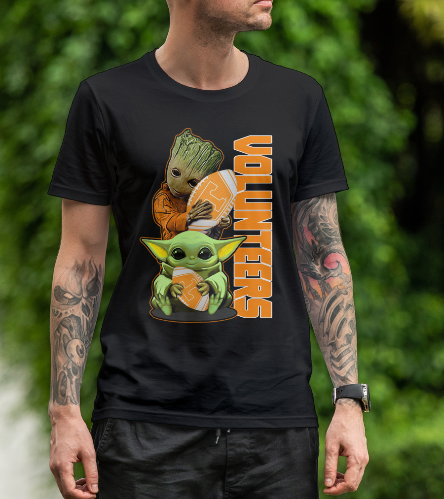 Grzd Volunteers Football Baby Alien Tree Character T-Shirt