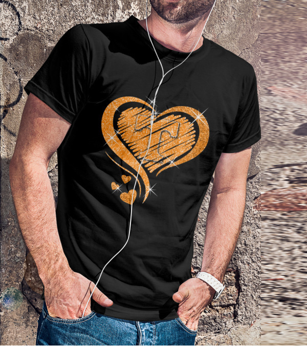 Heart Diamond Glitter Tennessee Volunteers T-Shirt
