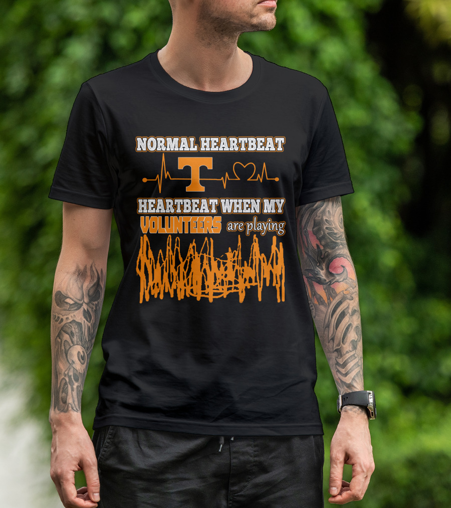 Normal Heartbeat Heartbeat When My Volunteers Are Playing T-Shirt