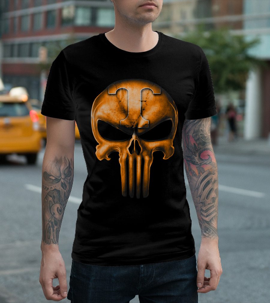 Skull T Logo Tennessee Volunteers T-Shirt