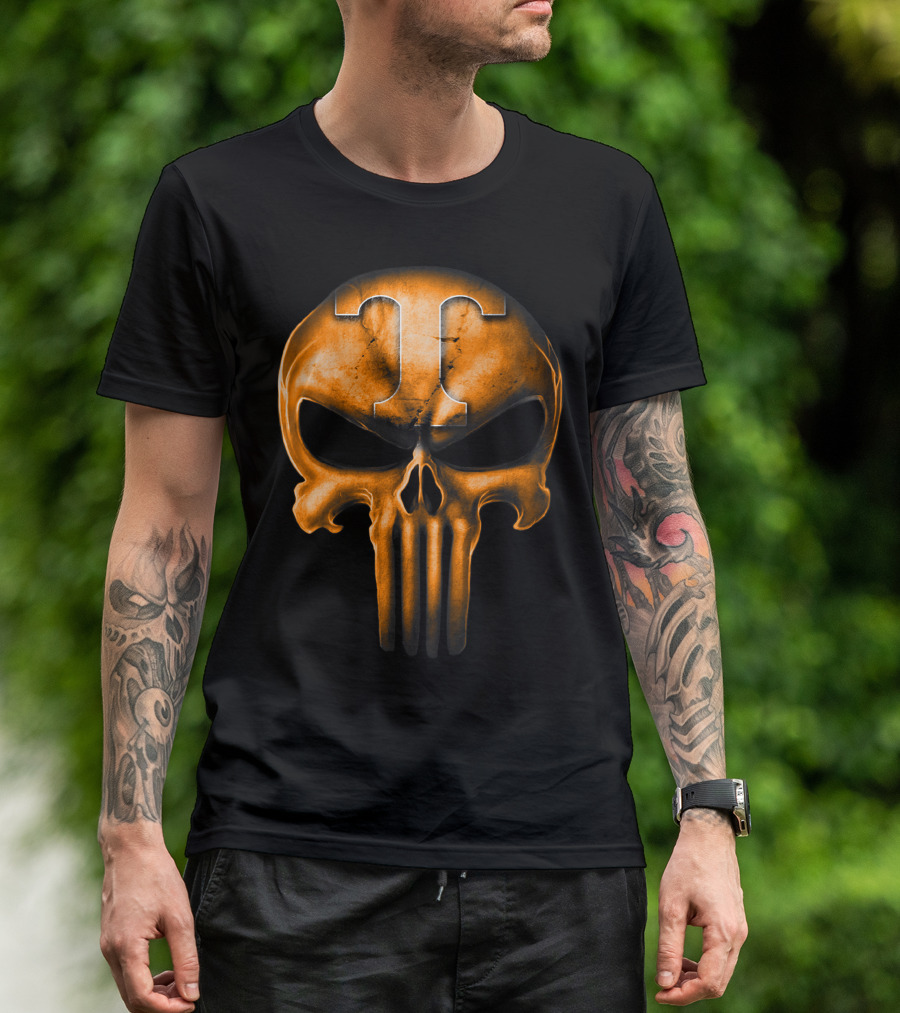 Skull T Logo Tennessee Volunteers T-Shirt