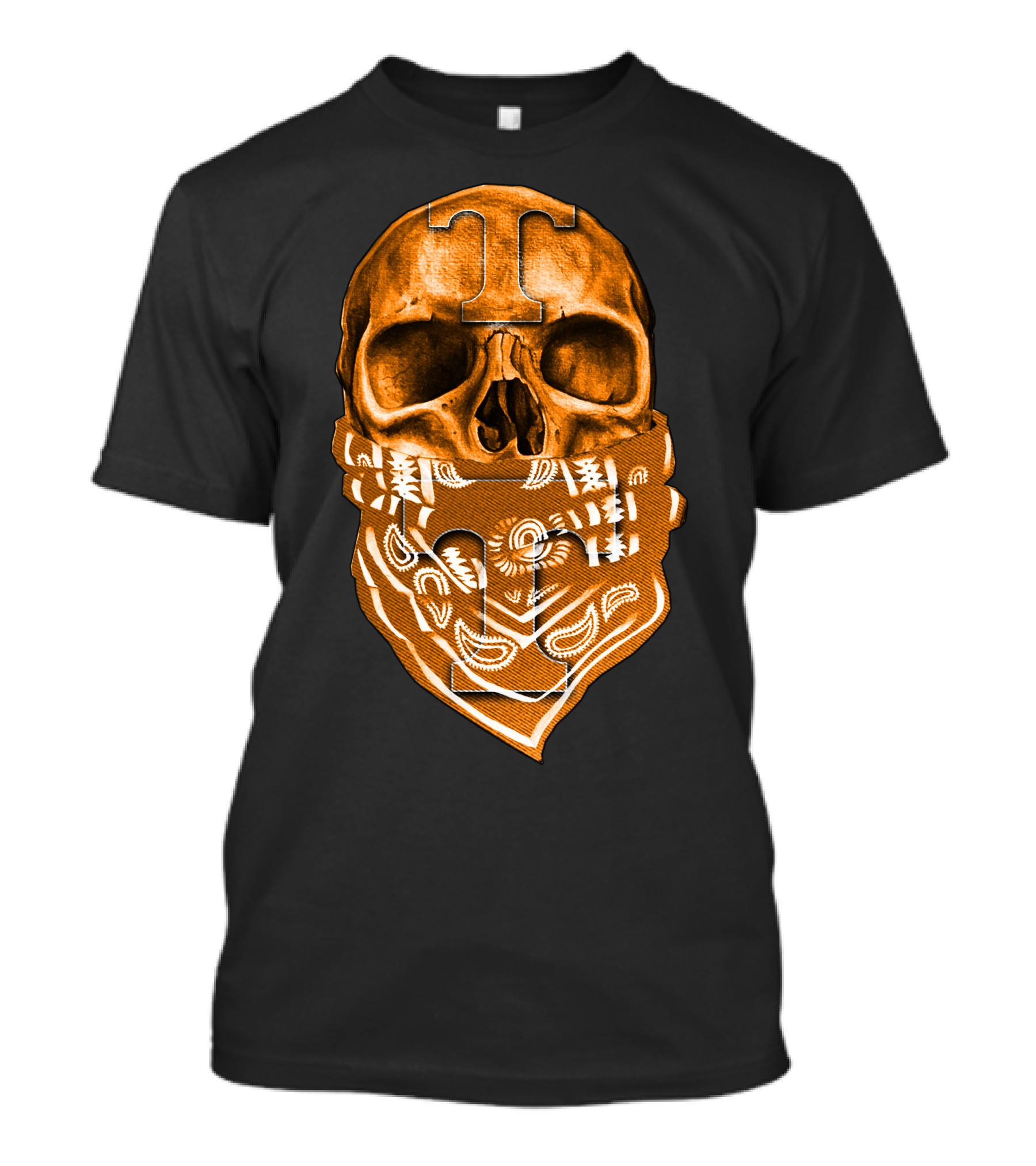 Tennessee Volunteers Skull Bandana T-Shirt