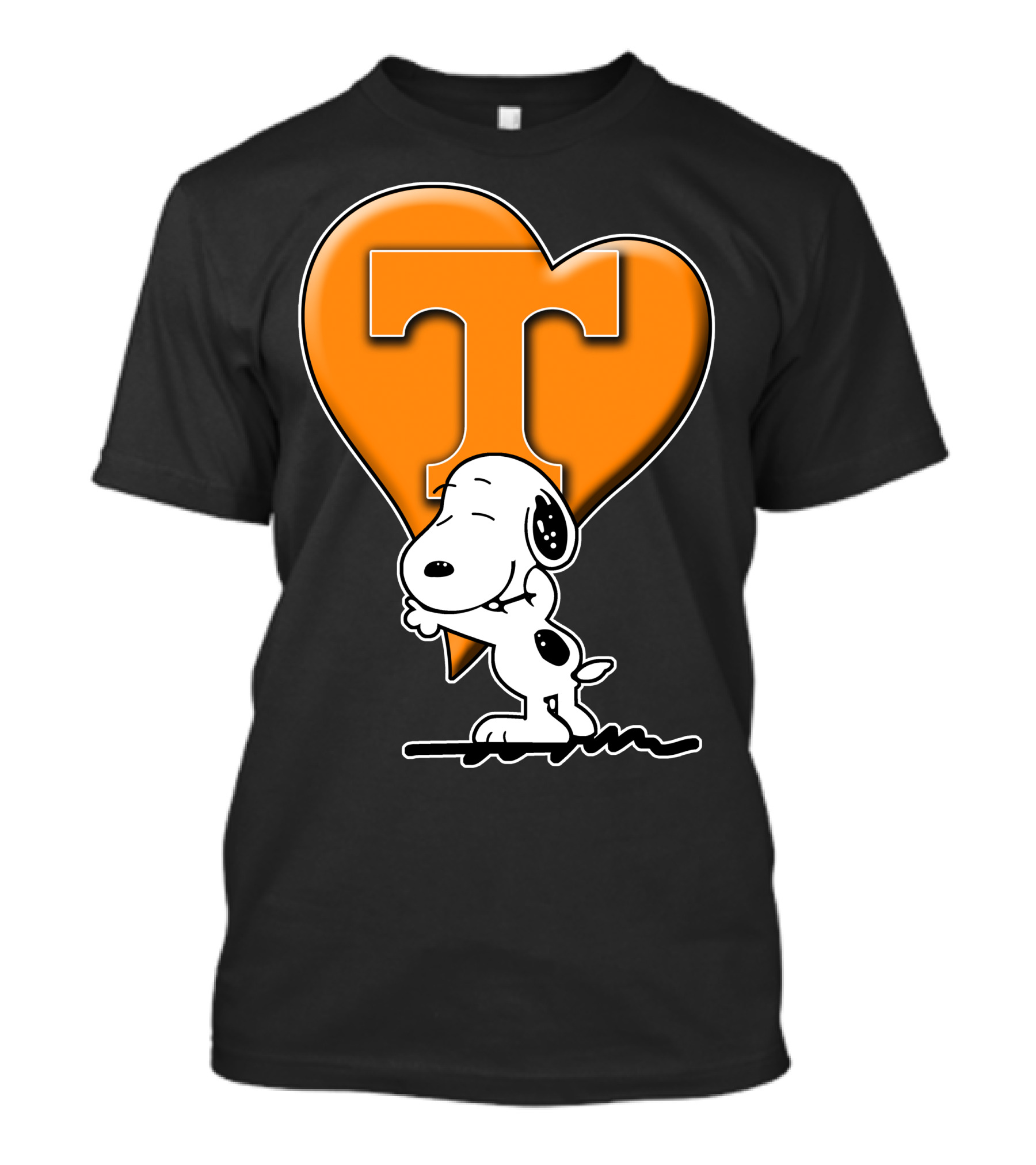 Snp V1 Tennessee Volunteers Snoopy Heart T-Shirt