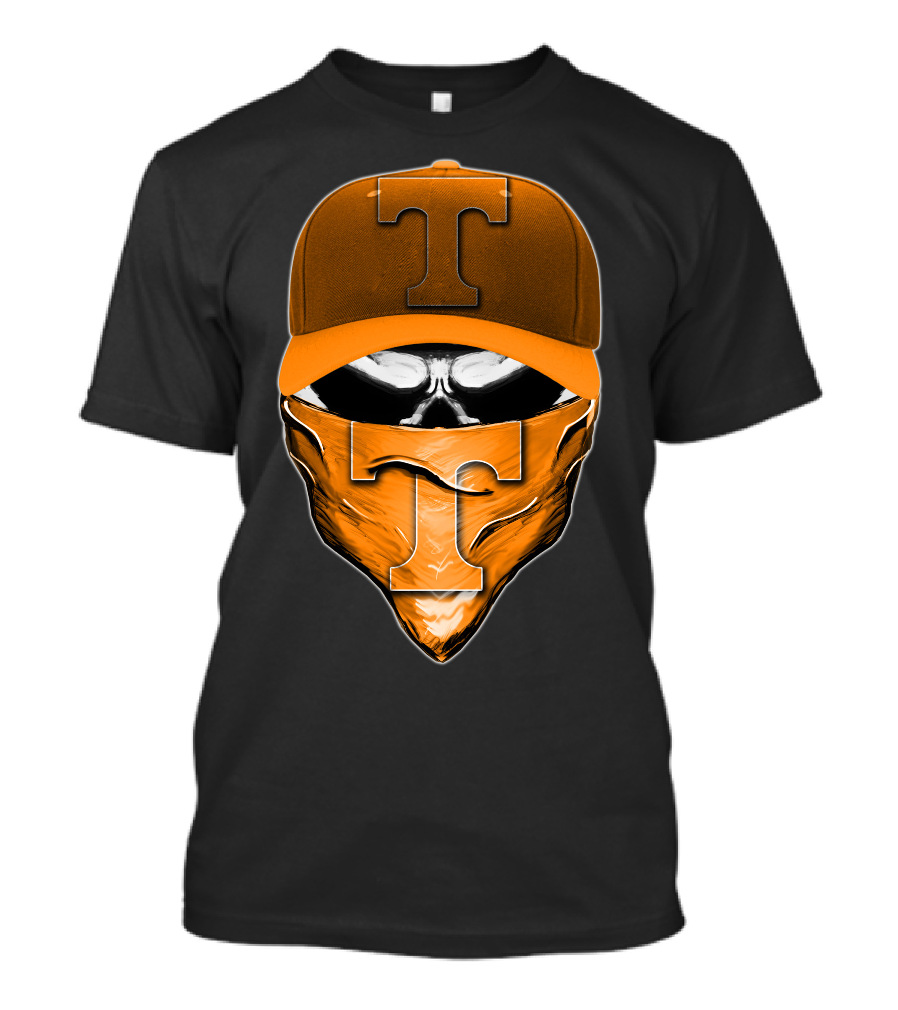 Tennessee Volunteers Skull T Mask Cap T-Shirt