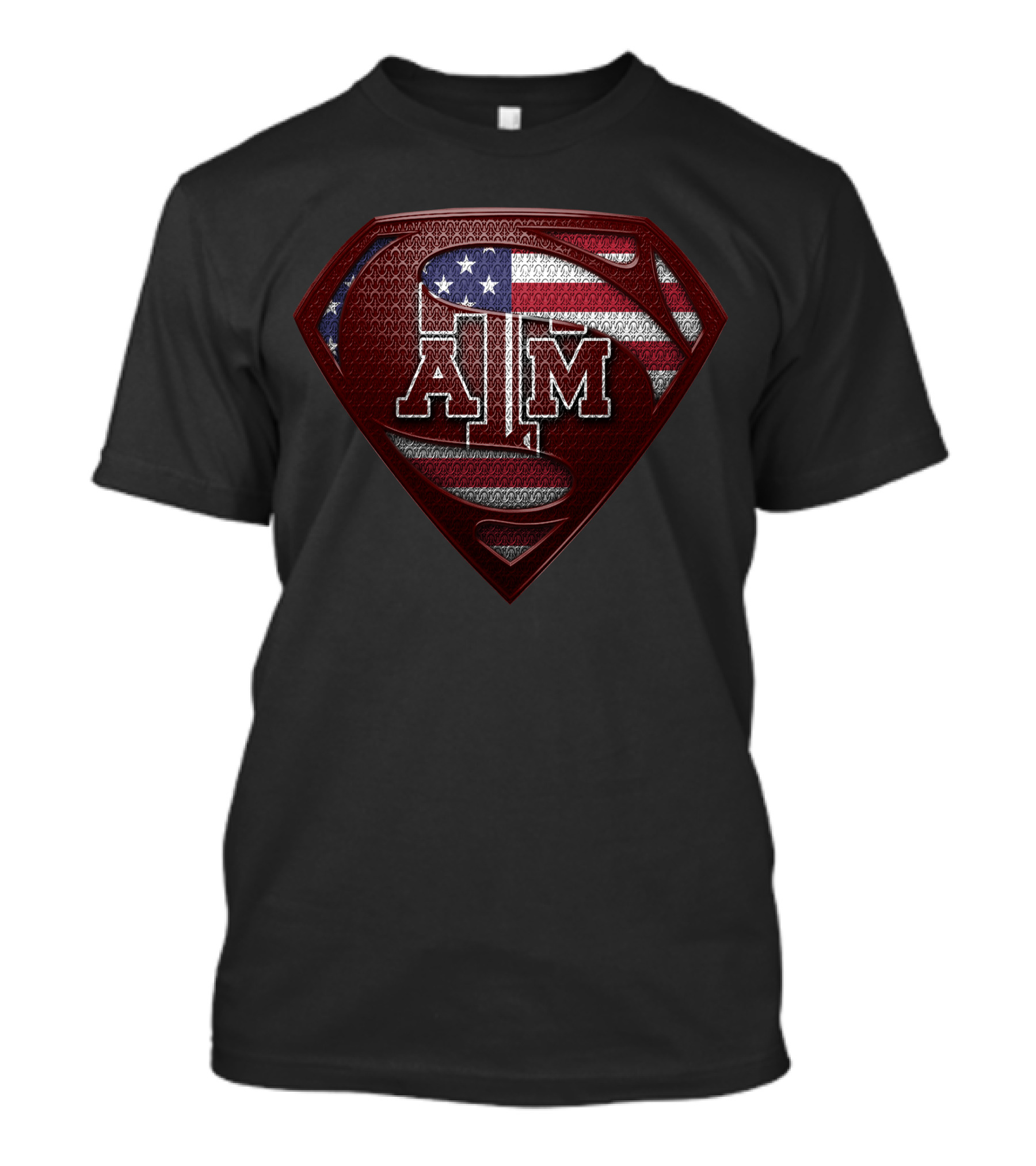 Texas A&M Aggies Super American Flag T-Shirt