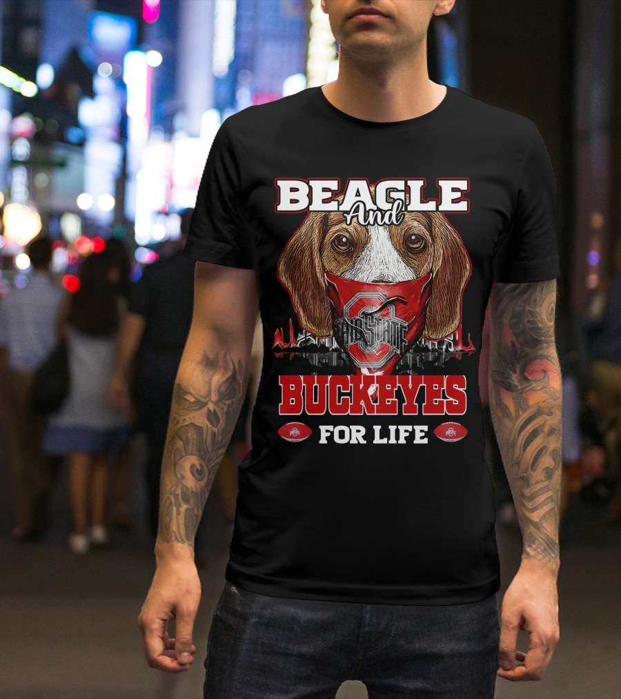 Beagle And Buckeyes For Life Ohio State T-Shirt