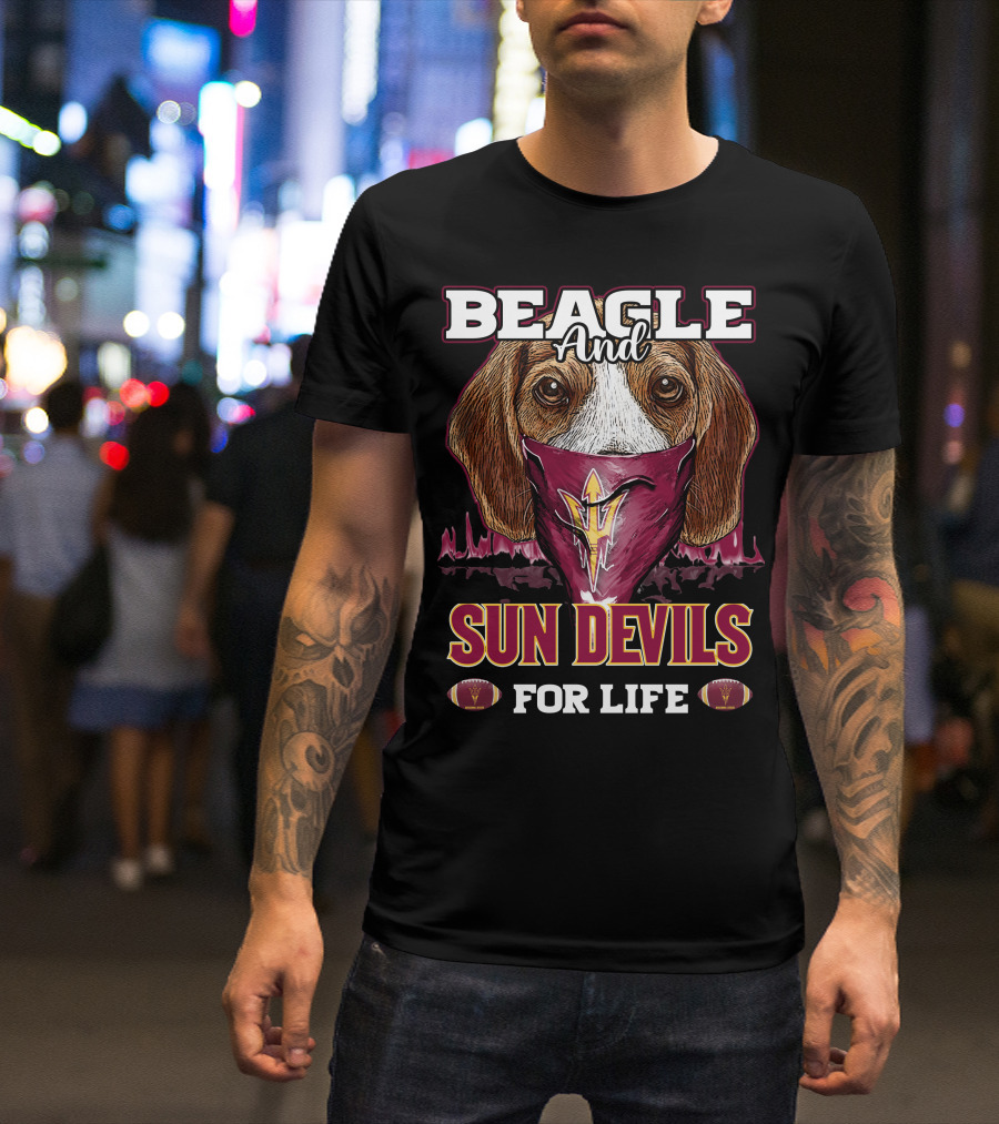 Beagle And Sun Devils For Life T-Shirt