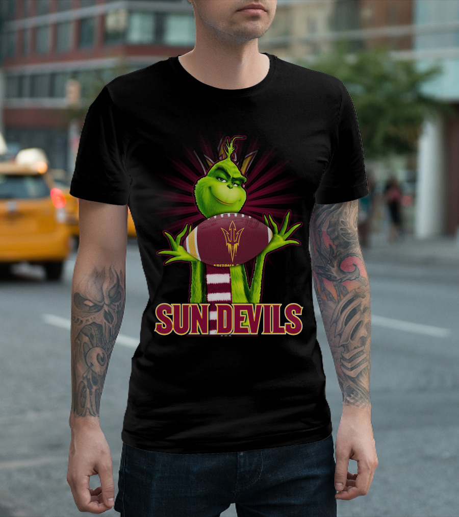 Grinch Arizona State Sun Devils Football T-Shirt