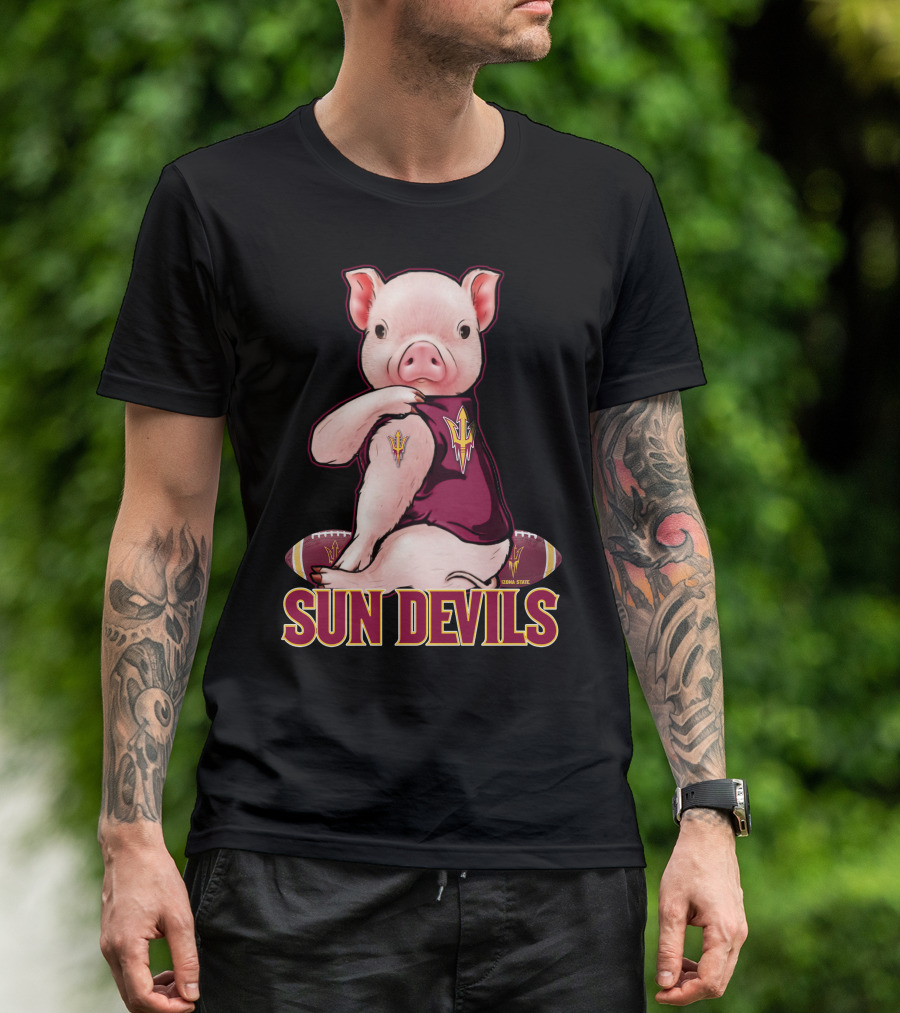 Pig Sun Devils Arizona State Football T-Shirt