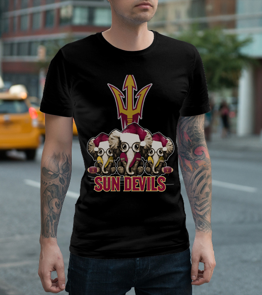 Sun Devils Elephants Christmas T-Shirt