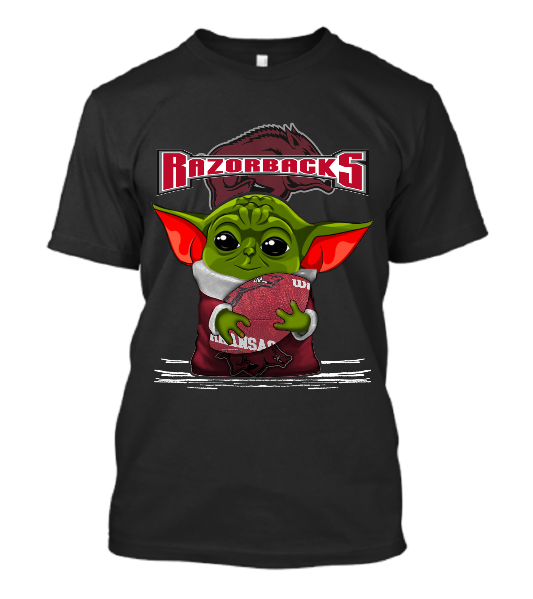 Razorbacks Yoda Arkansas Football Fan T-Shirt