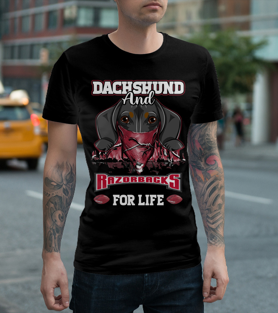 Dachshund And Razorbacks For Life T-Shirt