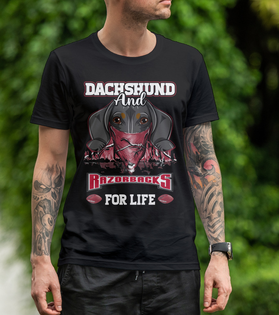 Dachshund And Razorbacks For Life T-Shirt