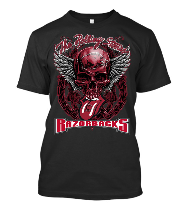 The Rolling Stones Razorbacks Skull With Wings And Tongue T-Shirt