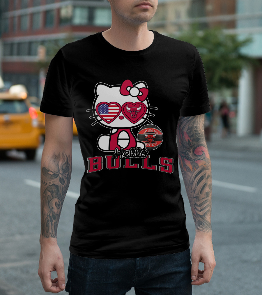 Hello Kitty Chicago Bulls USA Fan T-Shirt
