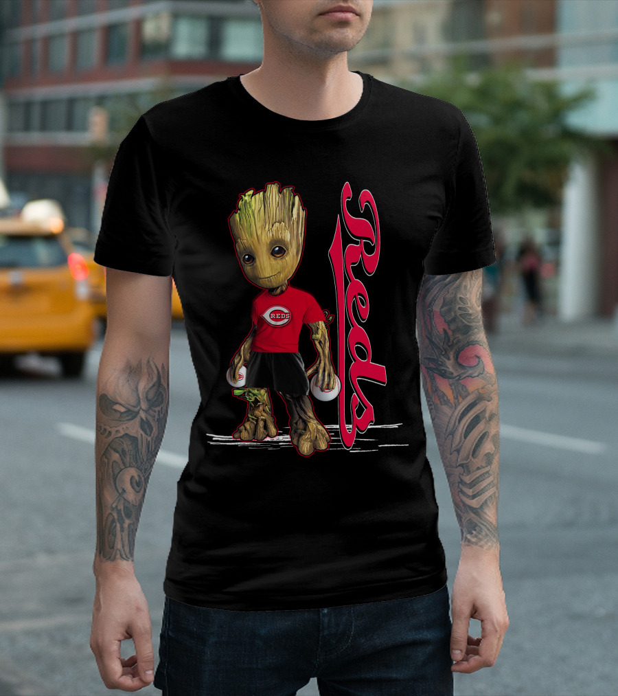 Groot Reds Cincinnati Baseball Fans T-Shirt