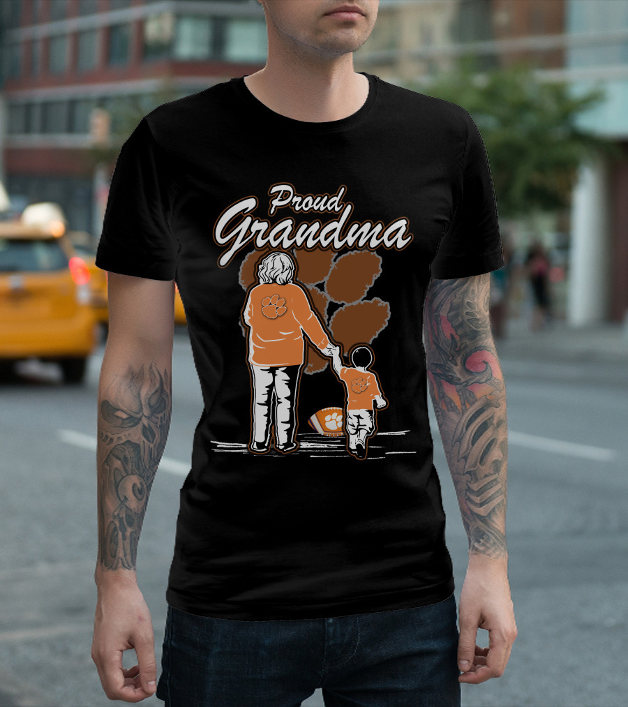 Proud Grandma Clemson Tigers Family Connection T-Shirt