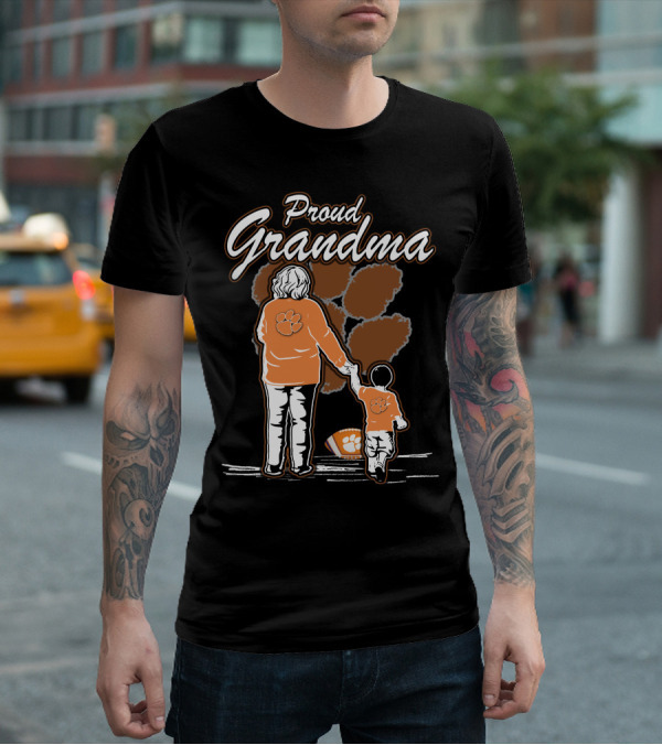 Proud Grandma Clemson Tigers Family Connection T-Shirt
