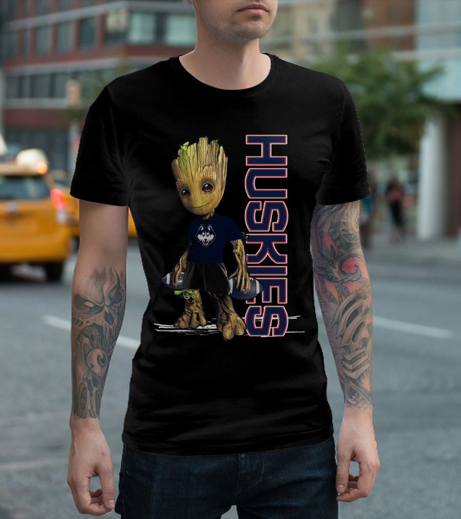 Groot Huskies UConn Football Fan T-Shirt