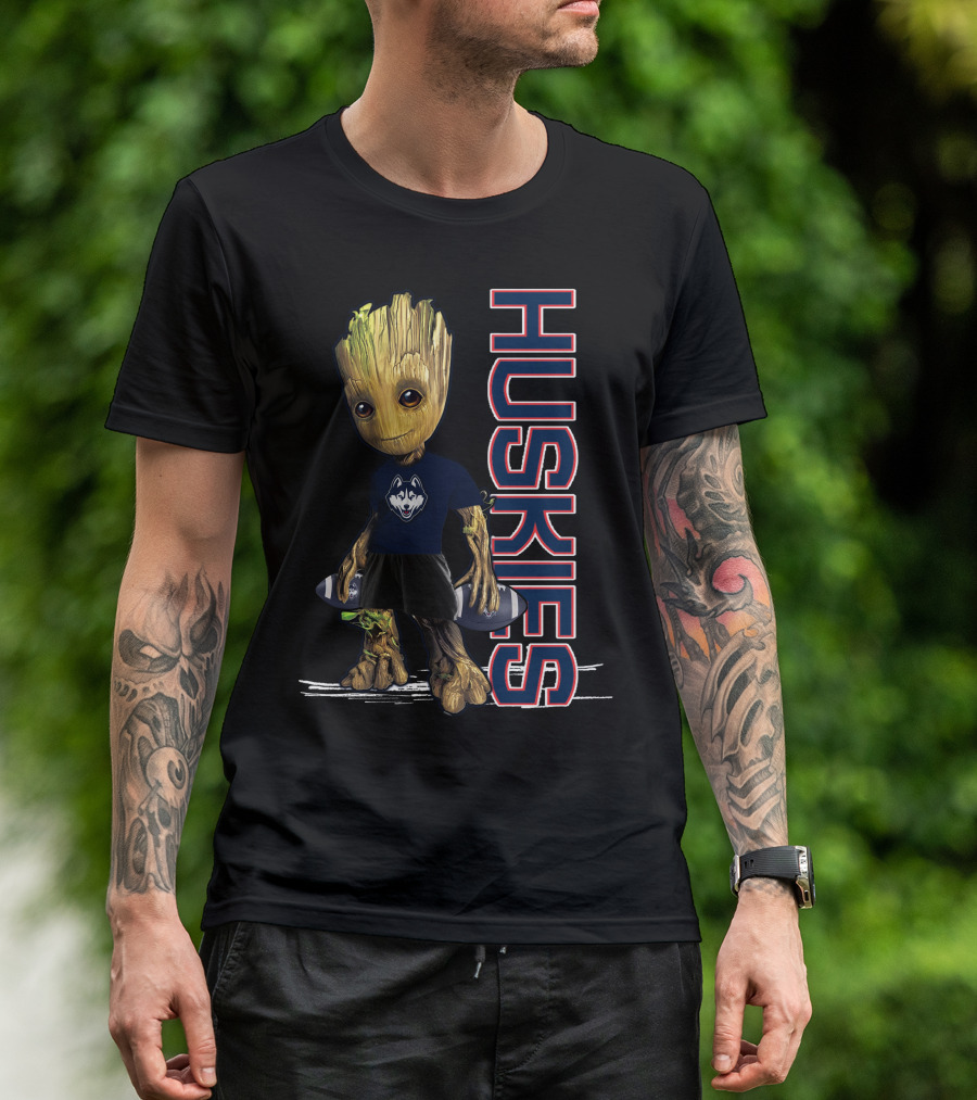 Groot Huskies UConn Football Fan T-Shirt