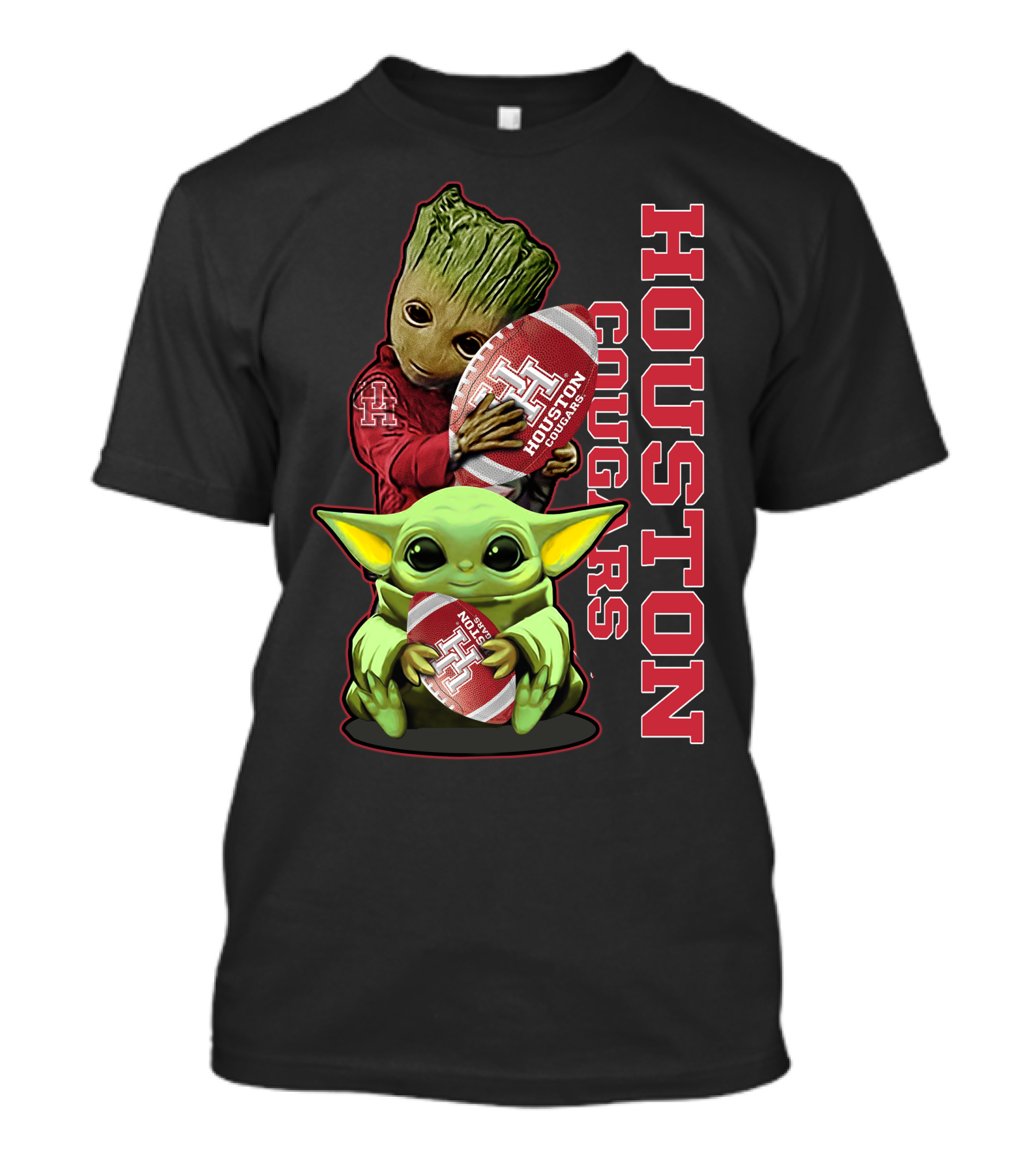 Grzd Houston Cougars Football Baby Alien Tree Creature T-Shirt