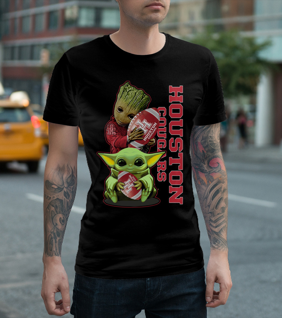 Grzd Houston Cougars Football Baby Alien Tree Creature T-Shirt