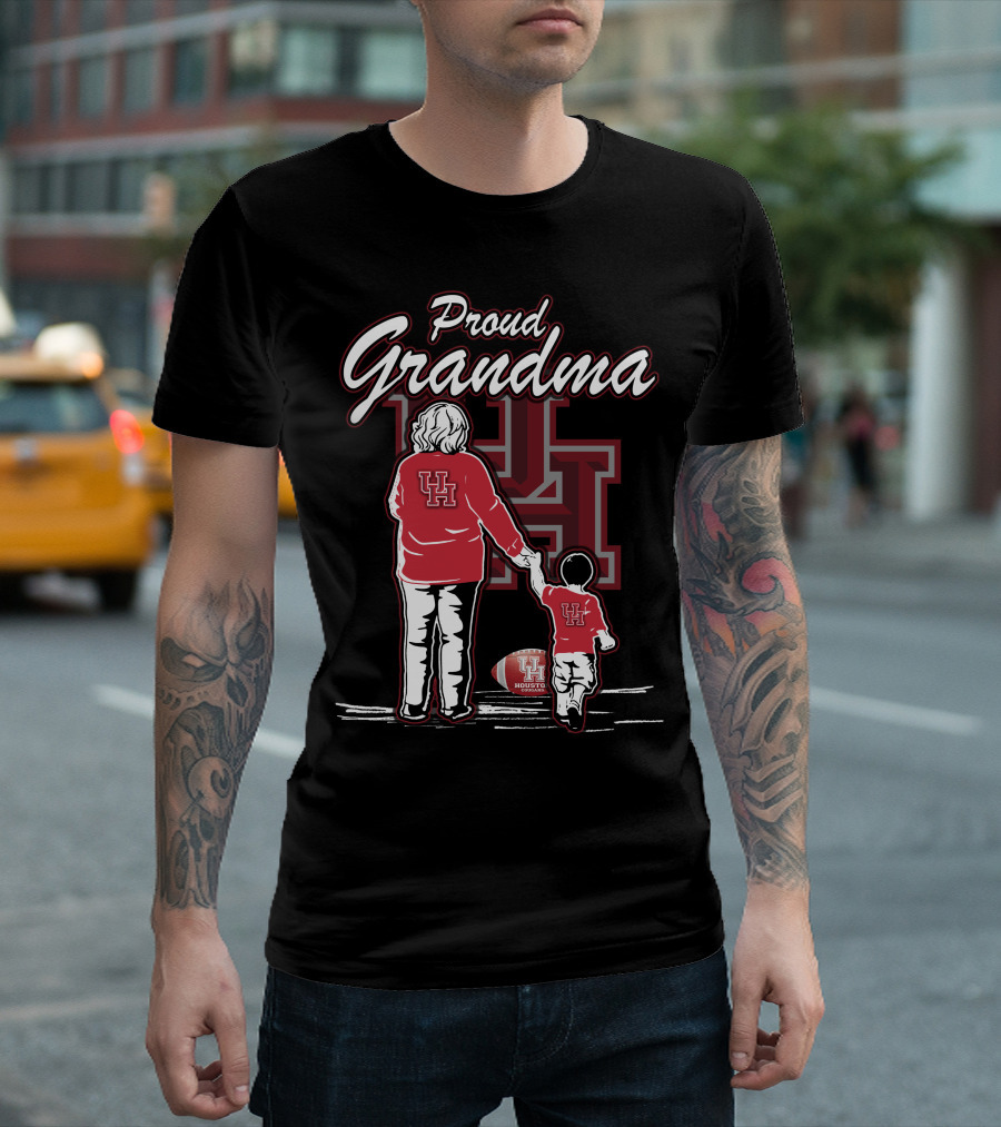 Proud Grandma Houston Cougars UH Football Family T-Shirt