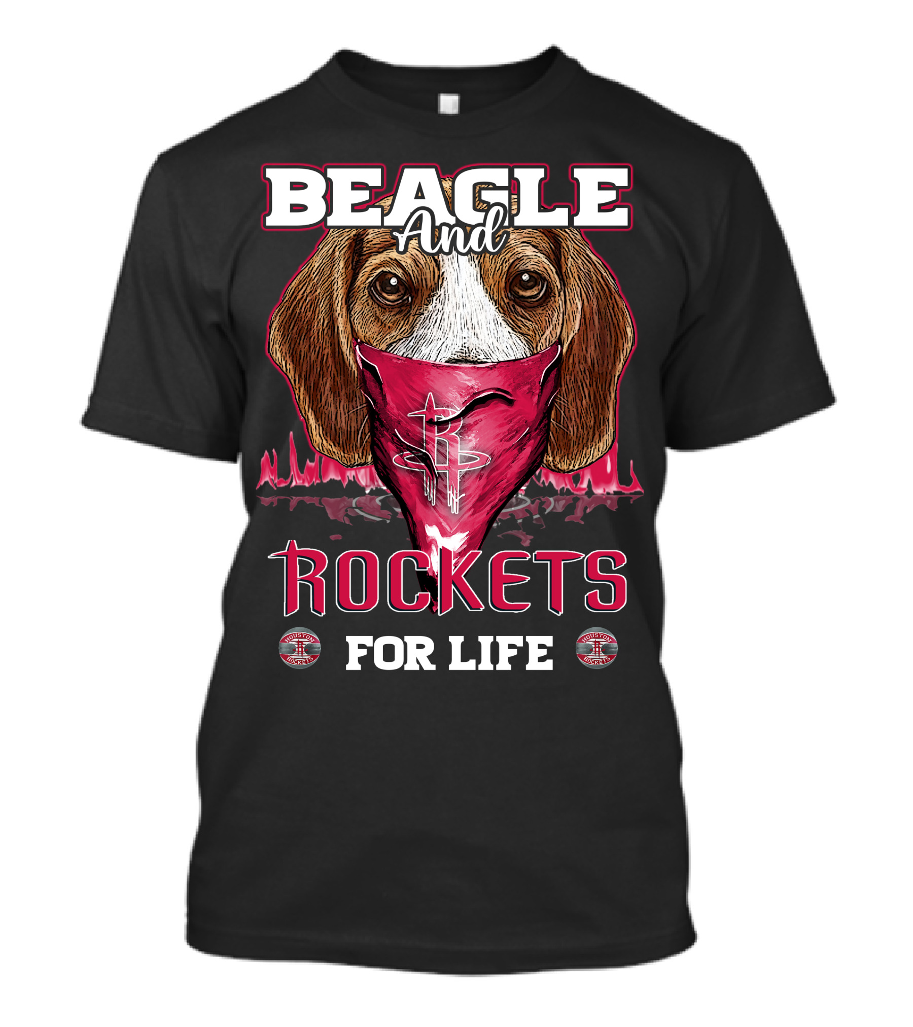 Beagle And Rockets For Life Houston Rockets T-Shirt