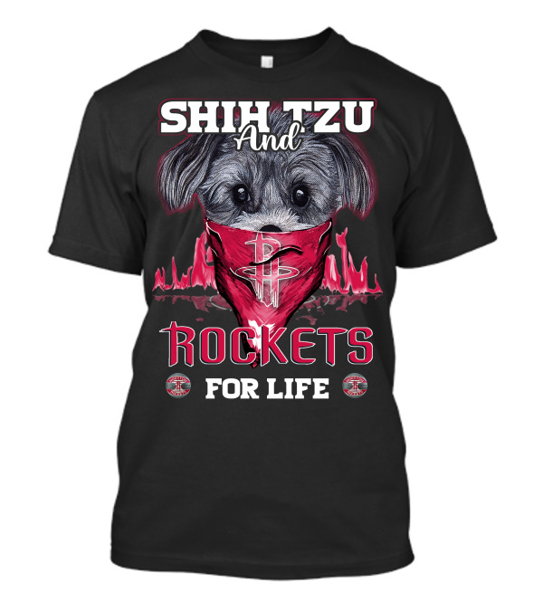 Shih Tzu And Rockets For Life T-Shirt